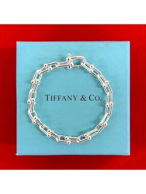 Tiffany & Co Smo Roulis Link 925 Sterling Silver Bracelet